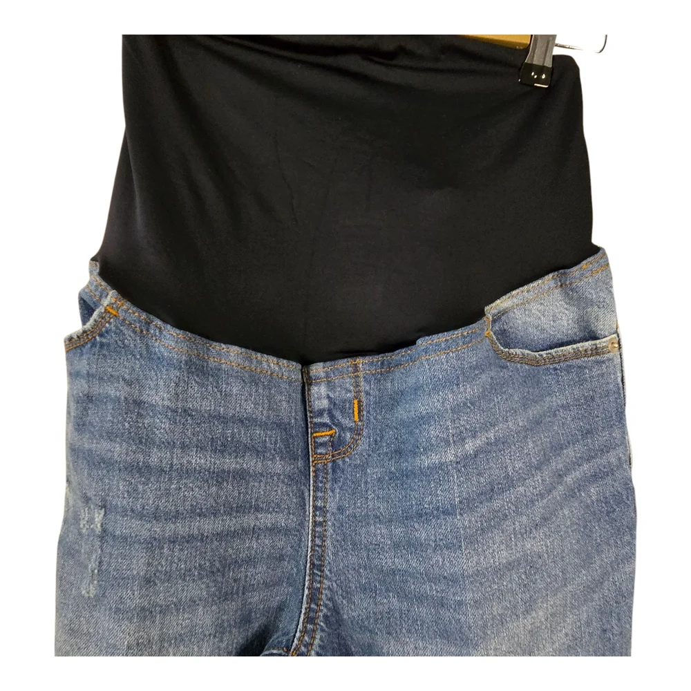 Ingrid & Isabel [Bundle Of 2] Sz 2 Maternity Crossover Panel Jean Leggings/pants